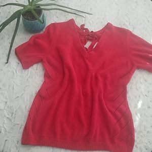 Down East Outfitters Pointelle S/S Sweater